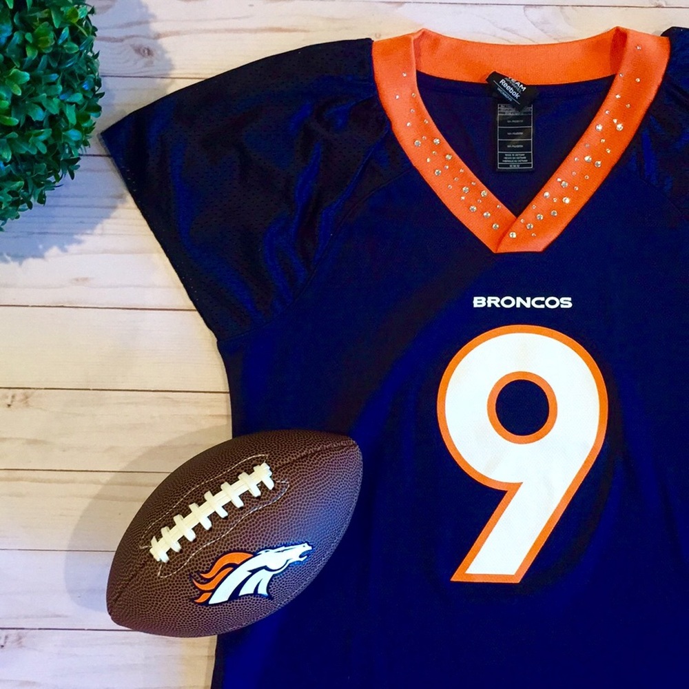 Cute Custom Reebok Broncos jersey